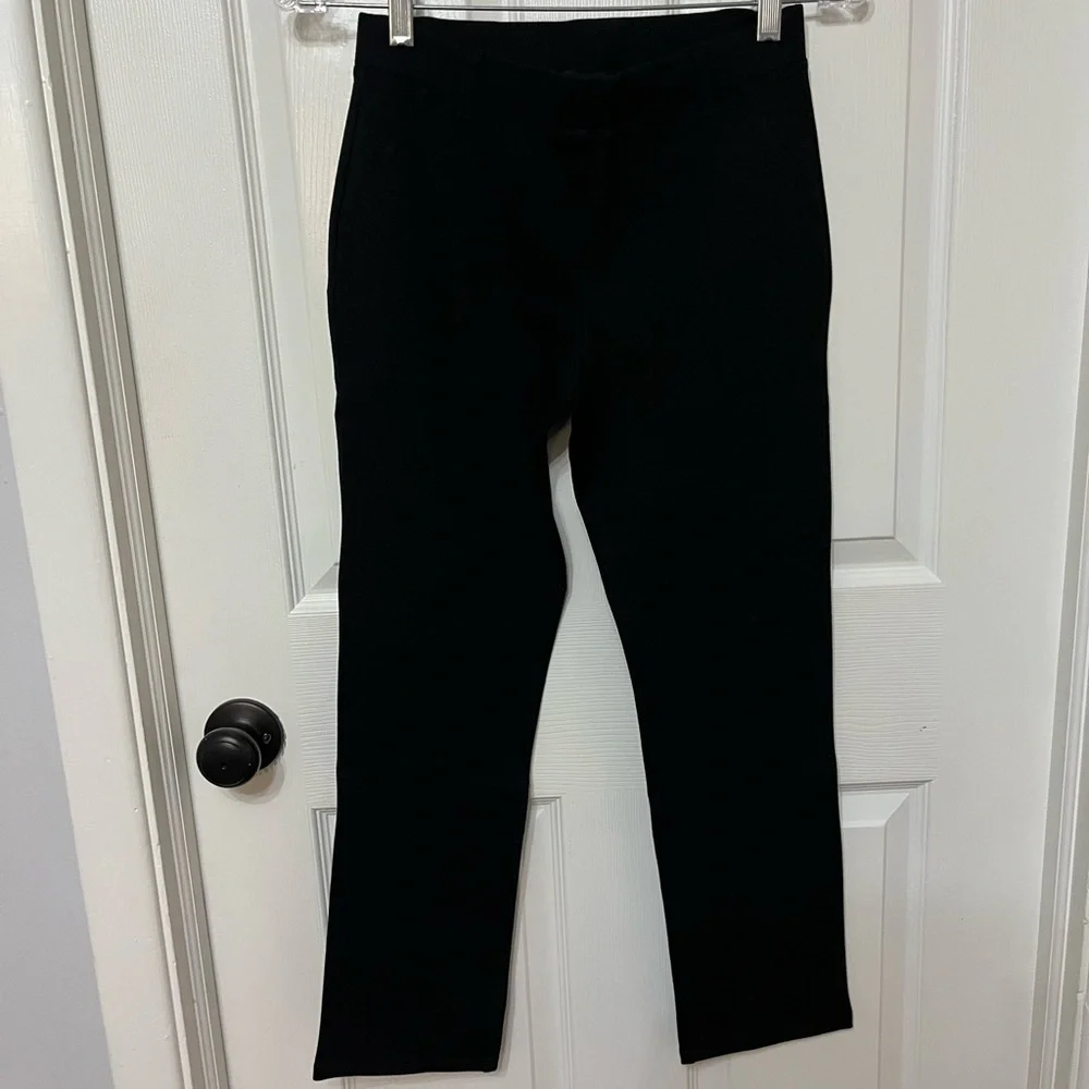 New Quince Ultra Stretch Ponte Straight Leg Pants Women’s extra small‎ XS Black
